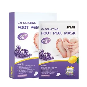 निजी लेबल पैर मुखौटा OEM और ODM नरम Cutin पैरों की देखभाल Exfoliating के पैर छील मुखौटा पैर मोजे स्पा मृत त्वचा