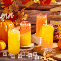 Nouvelle conception, sans BPA, transparent, PET, 250 ml, 330 ml, 375 ml, 500 ml, canettes pour jus, boissons énergisantes, boissons, emballage de soda avec anneau de traction