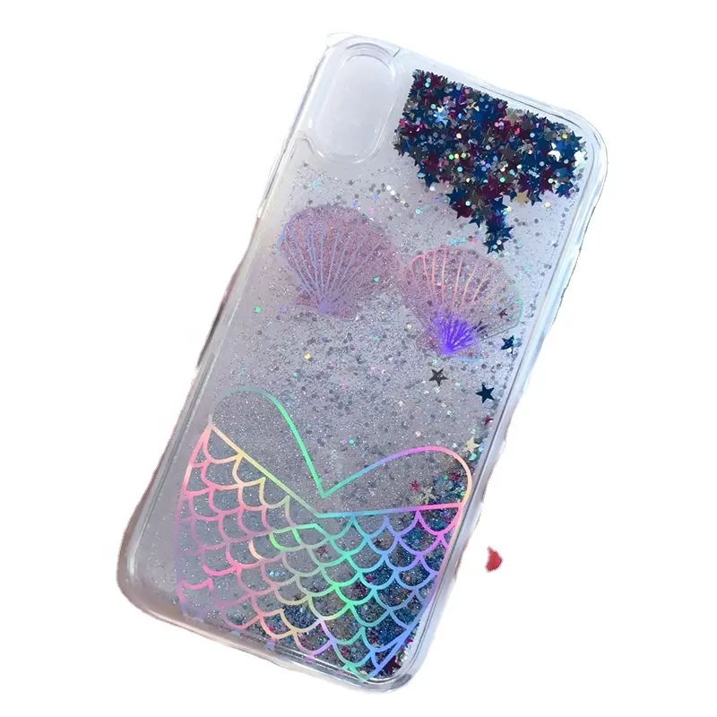 Capa protetora para smartphone, case para smartphones, brilhante, glitter, tpu, para iphone x