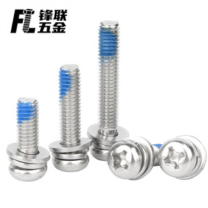 Tornillos de Acero Inoxidable 304 Fenglian M3 M4 M5 M6 M8, Cabeza Redonda Phillips, Totalmente Roscados, Antiaflojamiento, Grado de Construcción A - Product Image 2