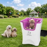 Baignoire pour toilettage canin en acrylique blanc, sur mesure, avec étiquette privée OEM