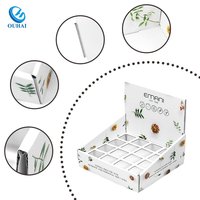 Boîte d'affichage de comptoir en carton personnalisé de conception gratuite support de maquillage en papier unitaire support d'affichage de papier cosmétique en carton pour cils