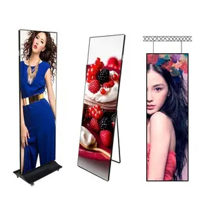 640 × 1920 mm vollfarbiges Led-Banner mit Wlan-Steuerung Digitaler Led-Aufschlagbildschirm P1.86 P2 P2.5 Posterständer Led-Aufschlag