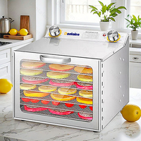 8 Lagen Industriële Fruit Dehydrator Groente Fruit Dehydrator Machine Commerciële Fruit Vlees Droger Efficiënte Huisdiertraktatie Droger
