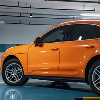 HIGHCOOL 6.5 Mil D'épaisseur Haute Brillant Métallique Orange Voiture Vinyle Wrap PVC Changement De Couleur PPF Protection Du Corps Accessoire Extérieur