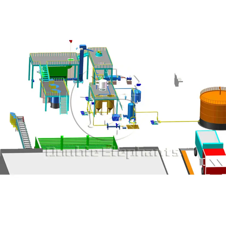 Máquina de extração de óleo de palma com parafuso duplo 5t/h compete