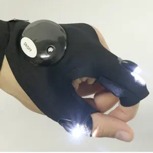 Verkaufs schlager Cool Gadgets Tools Handschuhe Nachtclub DJ LED Handschuh Hand Free Finger less Lights Handschuhe