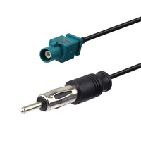 Superbat Fakra Câble Véhicule Antenne DIN Mâle vers Fakra Adaptateur Radios Européennes Voiture Gps FM AM Dab Câble