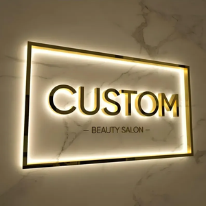 Enseigne lumineuse LED 3D en métal étanche personnalisée BOYANG pour logos d'entreprises, entreprises et hôpitaux – Idéale pour l'image de marque extérieure - Product Image 1