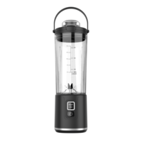 450ml Portable Blender 6 Lames Mini Juicer Single Speed Setting Button Controls Chauffage pour Usage Domestique UK US