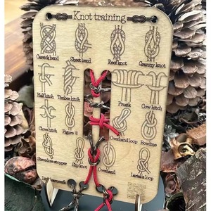 Planche d'entraînement en bois pour la nattage de cordes, outil durable pour la survie en extérieur et le camping - Product Image 5