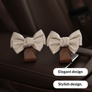 Modern On-<b>board</b> Multifunctional Rear Car Hook with Seat Back Storage Leather Interior Hook Made in China - Product Image 1