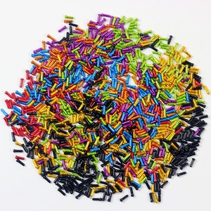 Tapas para cables de freno Bolany de aleación de aluminio rojas para bicicleta de montaña - Product Image 3