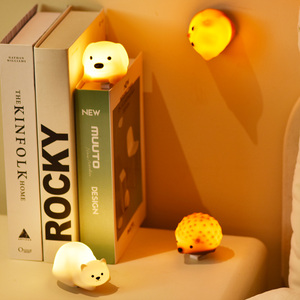 Hiện đại LED cảm ứng ánh sáng ban đêm cho bé mini phòng ngủ trẻ em đèn với <span class=keywords><strong>USB</strong></span> Color <span class=keywords><strong>Changing</strong></span> Silicone ánh sáng ban đêm - Product Image 4