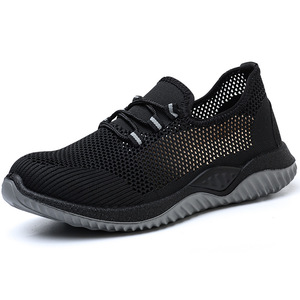 Chaussures de sécurité pour hommes, respirantes, anti-écrasement, résistantes aux perforations, embout composite, basses, non métalliques, légères, chaussures de travail - Product Image 3