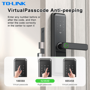 กุญแจล็อคประตูดิจิตอลอัจฉริยะแบบ Wifi สำหรับบ้าน ยี่ห้อ Ttlock รุ่น Tuya Smart พร้อมระบบสแกนลายนิ้วมือ สำหรับประตูไม้ - Product Image 5