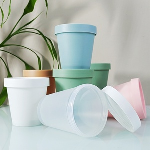 In Stock 30g 50g 100g 250g 500g Refillable Empty <b>Makeup</b> Pot Plastic Container Sample Cosmetics <b>Box</b> pp Black White Cream Jar - Product Image 4