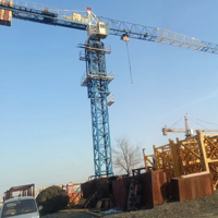 Grue à tour sans cabine 8T pour la construction, avec PLC, boîte de vitesses, réducteur, moteur, interrupteur de fin de course, télécommande