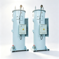 Régulateur de tension monophasé automatique industriel de type escalon 7,62 kV 13,8 kV 24,9 kV 34,5 kV 30-660 kVA pour systèmes d'alimentation
