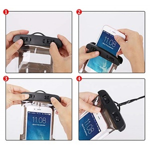 กระเป๋าใส่โทรศัพท์กันน้ำทำจาก PVC แบบแห้งสำหรับ IPX8ชายทะเลเคสป้องกันโทรศัพท์มือถือพลาสติกใสติดโลโก้ได้ตามต้องการ - Product Image 3