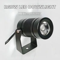 Projecteur mural LED ambiant étanche en aluminium DMX512 RGBW RGBCW 24V 8W 12W 20W IP65 avec gradation PWM