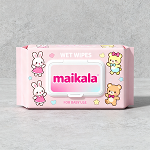 Lingettes humides pour enfants de dessin animé mignon Lingettes douces pour bébé Lingettes en tissu humide Tissu d'eau pure - Product Image 2