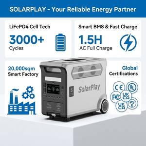 Kit Générateur Solaire LFP MPPT 3600W 3840Wh Onduleur Sinusoïdal Pur 200W avec Batterie Externe et Fonction UPS – Entrepôt US/UE - Product Image 2