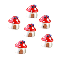 Fée Jardin Champignon Maison Mignon 4 Tailles DIY Résine Maison De Poupée Décoration Miniature Micro Gnome Terrarium Maison Champignon Château