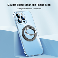 Support de téléphone magnétique de bureau en métal miniature avec anneau flexible pour smartphones