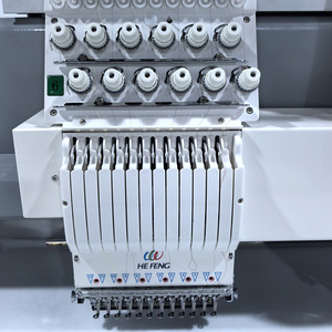 Machine à broder industrielle plate à 6 têtes et 12 aiguilles, unité informatisée, qualité supérieure, broderie précise, directement de l'usine - Product Image 3
