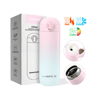 Bouteille d'eau isotherme Everich en acier inoxydable à double paroi, nouveau design ODM, avec bouchon à capsule et large ouverture