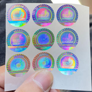 Benutzer definierte 3D Silber Hologramm Aufkleber Manipulation sicher Holo graphische Aufkleber Etikett - Product Image 3
