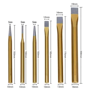 Utensili manuali 3/6/12 pezzo meccanica punzone e scalpello Set scalpello freddo scalpello e punzonatrice
