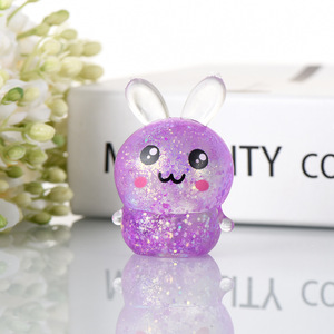 Jouet à presser en maltose Lapin Mignon de Pâques, Balle de pression douce pour les doigts, Créatif pour la décompression et le soulagement du stress pour enfants - Product Image 3