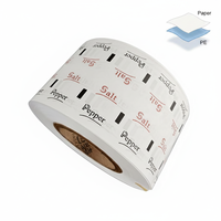 Papier d'emballage alimentaire jetable en PE vierge enduit pour gâteaux, snacks et pains – Matériau en rouleau personnalisable en gros