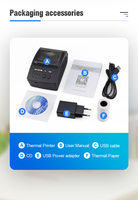 OCOM M15 Printer Termal Mini, Harga Pabrik 58Mm USB Nirkabel Portabel untuk Restoran Ritel