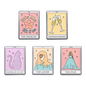 Cartoon Tarot Serie Metall Brosche Pin-Stilvolle Anstecknadel für Kleidung und Accessoires - Product Image 5