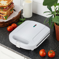 Machine à sandwichs 4 tranches sans PFAS, non toxique, avec revêtement céramique sain sans BPA, pour petit-déjeuner, chauffage uniforme, grille-pain domestique