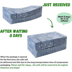 Polifunzionale bagliore per bambini divano modulare in schiuma per giocare divano a sfera e Set lettino - Product Image 4