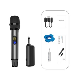 Uhf 50 mét không dây có thể sạc lại năng động cầm tay microphone cho KTV hướng dẫn giảng dạy bài phát biểu sân khấu - Product Image 2