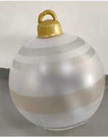 2023 Neuerscheinung PVC 60CM Aufblasbare Weihnachtskugeln Outdoor Schneefeld-Dekorationen Heim-Dekorationen Geschenkball Weihnachten auf Lager