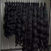 Vendeurs en gros non transformés de cheveux humains vierges indiens à cuticule alignée Chennai faisceaux de tissage en vrac de cheveux indiens bruts en vrac de l'Inde