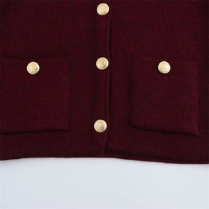 KAR&OT ZA Abbigliamento da Donna Moda Estate 2025 Maglione Lavorato a Maglia Versatile a 8 Colori da Lavoro con Scollo Rotondo e Bottoni 6427144 - Product Image 6