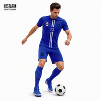 Maillot de football HOSTARON Factory Full Sublimation, t-shirt de club, tissu mesh respirant, uniformes de club, maillot de foot personnalisé.