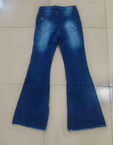Jeans évasés vintage slim délavés pour <span class=keywords><strong>femme</strong></span> 2026, pantalons longs décontractés rétro, vente en gros, dropshipping - Product Image 2