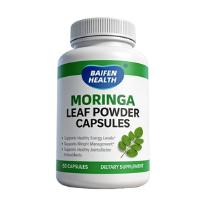 Cápsulas de Extracto de Hoja de Moringa Oleifera de Marca Privada OEM, 1000 mg, 60 Cápsulas para Adultos, Favorecen el Metabolismo de la Piel y la Función Inmunitaria - Product Image 1