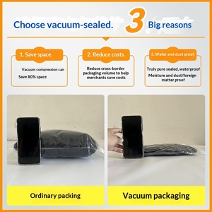 Sac sous vide transparent en PE pour vêtements, t-shirts, avec fermeture éclair, auto-scellant, <span class=keywords><strong>anti</strong></span>-étouffement, FBA - Product Image 3