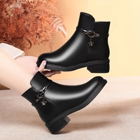 Nouveaux styles 2026 – Bottines élégantes à talon carré de 4,5 cm pour femme – Collection Hiver