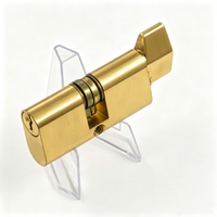 Cylindre ovale en laiton avec clé C400 pour le Brésil, finition avec bouton rotatif, taille personnalisée disponible, formes de boutons variées, OEM ODM
