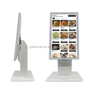 Kiosque <span class=keywords><strong>de</strong></span> <span class=keywords><strong>paiement</strong></span> <span class=keywords><strong>de</strong></span> table Sinmar <span class=keywords><strong>de</strong></span> 24 pouces, <span class=keywords><strong>terminal</strong></span> <span class=keywords><strong>de</strong></span> commande en libre-service blanc avec imprimante - Product Image 4
